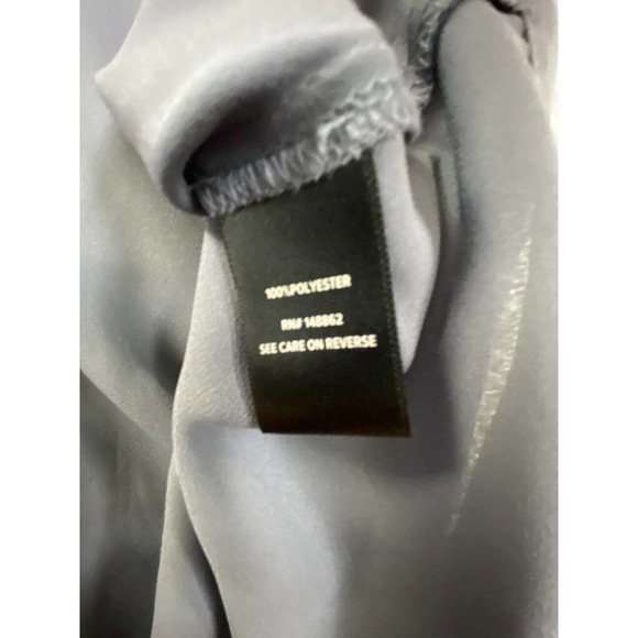 Torrid Shirt Women 0 /L Blue Gray Chiffon Sleeveless High Low Blouse - Picture 5 of 9